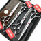 7 Zoll Hundepflege Schere Set Hund gerade Schere & Ausdünnungsschere & gebogene Schere 4Stk Set