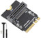 Kingston A2000 2280 NVMe PCIe M.2 SSD, Vertical Mount Adapter, Not for SATA SSDs
