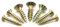 200 Stück Spanplattenschrauben Dresselhaus JD-79 / Größe: 3,5 x 16 mm/galvanisch verzinkt und gelb chromatiert Torx Holzschrauben