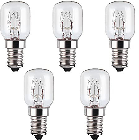 Bright Source 5 x 15w Fridge Bulb SES 240v Small Edison Screw Bulb