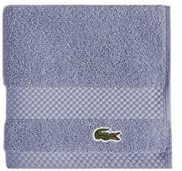 Lacoste Heritage Supima Waschlappen, Baumwolle, Light Denim, 33 x 33 cm