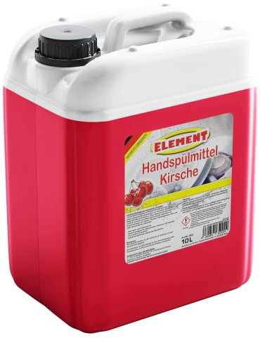 Geschirrspülmittel | Spülmittel | Handspülmittel | Kirsche | 10 Liter Kanister | mit hoher Fettlösekraft | Geschirrreiniger |