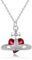 LNIEER Collier punk en forme de cœur Saturne pour femme, tendance baroque en oxyde de zirconium, pendentif d'amour, collier planète orbe, Plaqué or, Zircone cubique