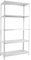 PROREGAL Schraubregal Panda 5 Metallböden | HxBxT 180x90x40cm | Fachlast 100kg | Weiß Metallregal Lagerregal Schwerlastregal Kellerregal Archivregal