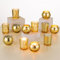 Romadedi Kerzenständer Gold Teelichthalter Tischdeko - 12er Set Glas Kerzenhalter Quecksilber Teelichter Votivkerzen für Hochzeit Tisch Wohnzimmer Weihnachten Deko Adventskranz