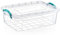 Best House | Plastic Storage Box with Clips & Lid | 8.5 Litres | Pack of 1 | L 37cm x W 23.5cm x H 15.7cm | Rectangle |Stackable Clear Durable Multipurpose Office Home Kitchen Tool (SMALL Size)