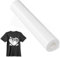 JAVIGA Plotterfolie Textil, 30.5cm×7.6m Weiß Flexfolie Plotter Textil, Bügelfolie Kompatibel Mit Cricut Joy für Textilien, Iron on Folie, Transferfolie zum Aufbügeln T-Shirts & Stoffe