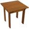 DEGAMO Beistelltisch Gartentisch Rijeka 46x46x44cm, Eukalyptus braun geölt, Indoor und Outdoor