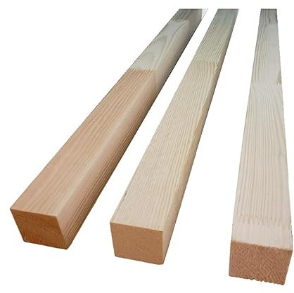 Zaunpfosten Zaun Pfosten Pfahl Holz Kantholz Vierkant Kiefer Holzpfosten 4,5x4,5cm (1, 1m lang)