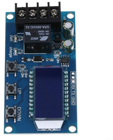 PETSTIBLE Lithium-Akku-Laderegler Schutzplatine, Spannung und Zeit einstellbares LCD-Display TE DC 6V-60V XY-L10A