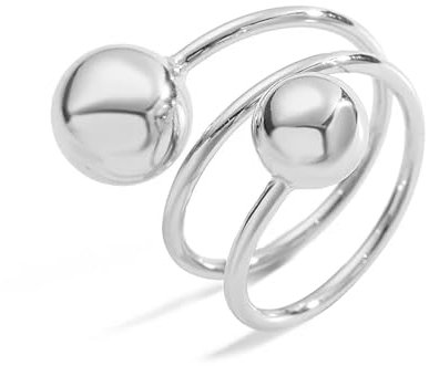 SKJUBLPG Ring Ringe Damen Bijouterie Herren Damenring Schlichter Verstellbarer Ring Damenschmuck Größenverstellbar Federringe