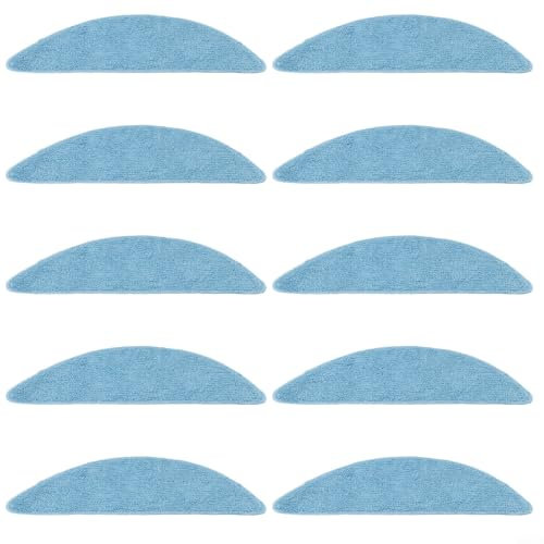 HEIBTENY 4/10 Stück Wischtücher Zubehörset Für Tesvor Series S5, S5 Max Roboter Staubsauger Mikrofaser Wischtuch Ersatzteile (10 Stück)
