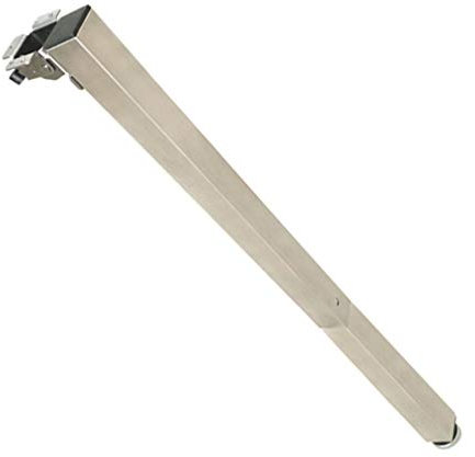 Patas de mesa ajustables de acero inoxidable para mesa de comedor de cristal, mesa de café, bar, escritorio, patas telescópicas de metal para muebles de bricolaje (60 cm), diseño personalizable y