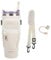 Sahunfri Bottle Bag for Stanley Cup 40oz, Water Bottle Holder fits Stanley Cup with Silicone Straw Cover, Adjustable Strap, Phone Pocket, Accessories for Stanley Cup for Walking, Travel (Cream)