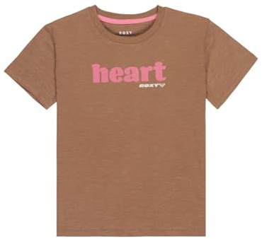 Roxy Kurzarm T-Shirt ORCHIDREGULAR Art Girl's Brown 10, Woodsmoke, 10 Jahre