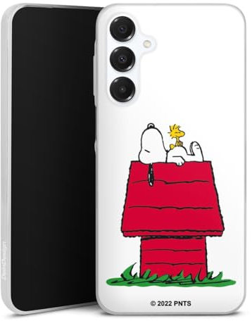 DeinDesign Slim Case extra dünn kompatibel mit Samsung Galaxy A16 5G Silikon Handyhülle transparent Hülle Snoopy Offizielles Lizenzprodukt Peanuts