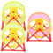 HOUDERCO 3St Hamster Laufband Hamster-Laufball stilles Mäuserad Hamster Auto Hamster-Übungsbälle Pfote Hamster hamsterspielzeug Hamster Sportspielzeug Laufband für Hamster Plastik