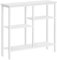 HOOBRO Schmaler Konsolentisch, 75 cm Beistelltisch, Flurtisch, Kleiner Ausstellungstisch, Sofatisch für kleinen Raum, für Eingang, Flur, Weiß EWW79XG01