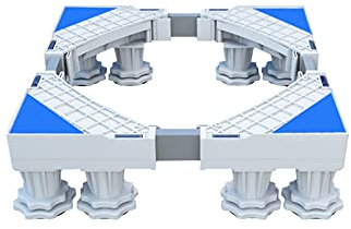 Washing machine base Mini Fridge Stand with 4/8/12 Legs Adjustable Washing Machine Base length/width 41-64cm Air Conditioner Base Fridge Freezer Pedestal for Dryer/Washer/Refrigerator/Wine Cooler