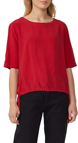 s.Oliver Gemusterte Shirt-Bluse mit verstellbarem Saum