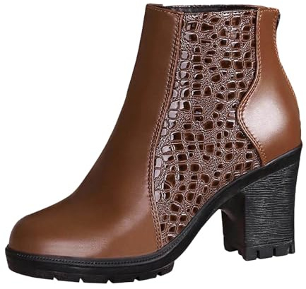 2026 Stivaletti da donna Too Stivali da donna in pelle nera traforati, Caff, 40 EU