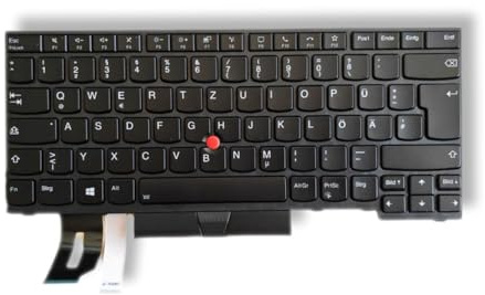 Bürorechner24 Tastatur kompatibel mitLenovo T480s & T490 | beleuchtet | deutsch QWERTZ | DE | 01AX417