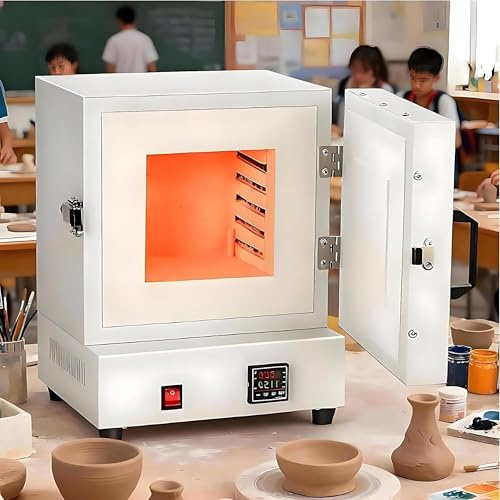 RoyceBee Four électrique Multifonction avec écran Numérique, 2000W,Température Réglable 0-1150°C, pour Céramique, Bijouterie, Fusing Verre et Métaux Précieux