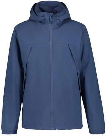 Icepeak Brocton Herren Regenjacke mit Kapuze wasserdicht (10.000 mm), atmungsaktiv & klein verpackbar. Ideal für Outdoor & Alltag.