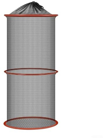Fishing Net Bag Portable Fishing Keep Net Foldable Lightweight Nylon Mesh for Stream Use Minnow Storage Multiple Size 25x30cm 25x60cm 25x90cm Fine Mesh Easy Attachment Black