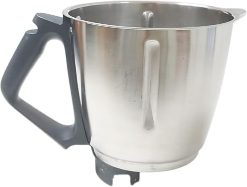 Vorwerk Thermomix TM31 Original Mixtopf Edelstahl mit Griff – Ersatzteil ohne Messer, Fuß & Zubehör – Passend für Thermomix TM31 Küchenmaschine