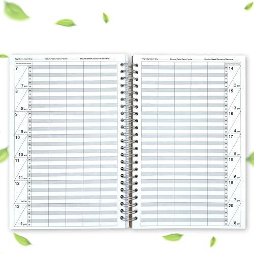 KOCHDIALOG Terminbuch Friseur Salon Praxis Bestellbuch 1-5 Mitarbeiter 10 Minuten Takt für 160 Tage frei einzutragen Terminplaner Praxisplaner Friseurplaner Salonplaner Terminkalender Kalender Termin