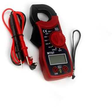 Aofan Digital Multimeter Stromzange MT87 Tragbar AC/DC Stromspannung Tester (Rot)