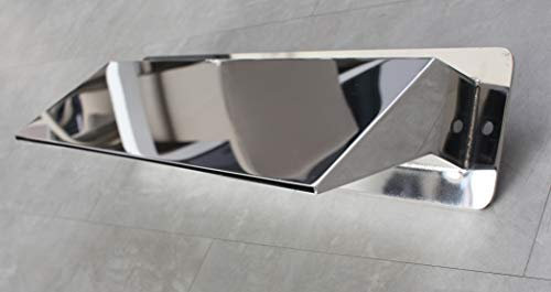 CASCADES-INOX Lame d'eau Bec Largeur 50cm / Embase Murale : 56cm par 13cm