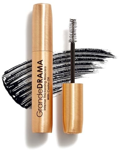 Grande Cosmetics GrandeDRAMA Intensive Mascara mit Rizinusöl - Üppige, Dicht Aussehende Wimpern mit Unschlagbarem Glanz