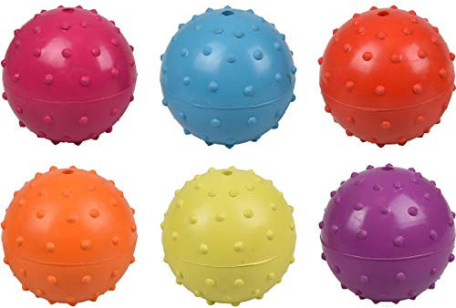 Flamingo 518033 Hundenspielzeug Gummi Ball Mit Schelle Ass 7 cm