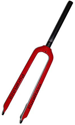 HIOD Bike Forks Bicycle Front Fork Full Carbon Fiber Mountain Bike Rigid Disc Brake MTB Fork,Red,27.5