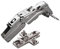 2 x Salice Topfband 155° Serie 200 Bohrbild T52 Innenanschlag inkl. Kreuz-Montageplatte Höhe 6 mm mit vormontierten Euroschrauben und Exzenterverstellung Topfscharnier von SO-TECH®