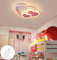GUANSHAN 3D-Deckenleuchte, kreative Herzen, intelligente Regulierung, stufenlose Dimmung, Deckenleuchte, Beleuchtung für Jungen, Mädchen, Schlafzimmer, Kindergarten, mit Fernbedienung, 30 W