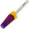 PANA 3/32 Shank 5-in-1 Nail Carbide Bit - (Triple Coarse - 2X Coarse Grit, Purple) - Two Way Rotate use for Both Left and Right Handed Fast remove Acrylic or Hard Gel Machine