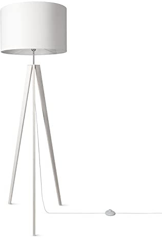 Paco Home Stehlampe Wohnzimmer Standlampe Wohnzimmerlampe E27 Fassung Leselampe Stoffschirm Lampe Schlafzimmer Stativ Stoff Lampenschirm Mit Schalter