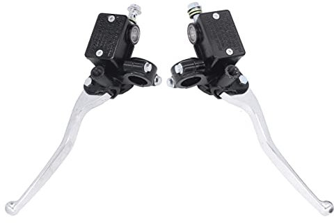 Aramox 2pcs 7/8in Moto Manubrio Freno Cilindro Leva Frizione Universale Freno Frizione Pompa Leve Sinistra Destra Sostituzione per Majesty Cruiser Scooter T2 T3 T5 T8