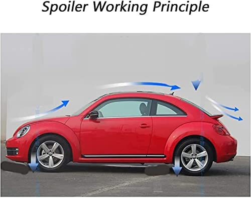 Auto Heckspoiler FüR VW Beetle 2013 2014 2015 2016 2017 2018, FlüGel Dachseiten Heckscheiben Splitter Heckdiffusor Lippenverkleidung Styling ZubehöR