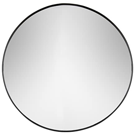Yard Thin Round Deep Edge Wall Mirror