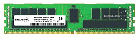 ESUS IT Mémoire RAM pour Serveur DDR4 - Fréquence 2400MHz - Vitesse du Module PC4-19200 - CL20- Alimentation 1.2V - 288 Pin - ECC Registered - 8GB
