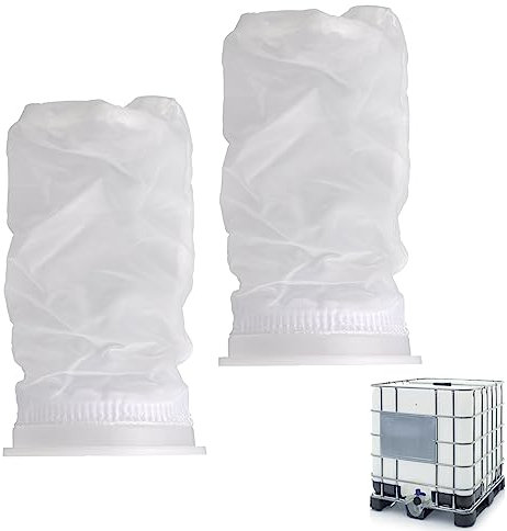 2 Stück IBC Deckel Filter, IBC Deckelfilter, IBC Ersatzfilter Nylon Filter, IBC Tank Zubehör Regenwasserfilter für Filterset IBC Regenwassertank IBC Tank Zubehör Filter(20 * 10.5 cm)