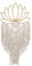 GURU SHOP Makramee Wandbehang/Wanddekoration im Boho Stil, Baumwolle - Lotus, 82x41x2 cm