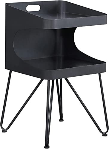 Salon Moderne Table Basse Table de Chevet Chambre Fer forgé Table de Chevet créative canapé Table d'appoint personnalité Minimaliste Moderne Petite Table Basse Armoire latérale Rangement tir