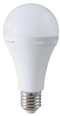 V-TAC VT-51015 lampadina led E27 15W A90 blackout con batteria 4.5 ore luce 4000k lampada emergenza utilizzabile come torcia sku 7795