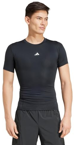 adidas Men's Techfit Compression Training Shirt, Black, 3XL