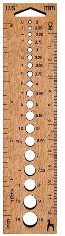 Pony Stricklehre Rechteck Holz - 1Stk